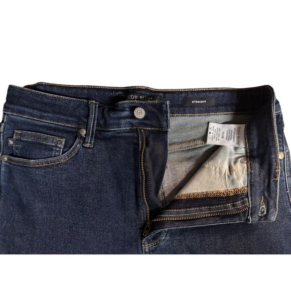 Judy Blue Womens Size 11/30 Straight Leg Dark Wash Denim Blue Jeans JB88575 - Picture 3 of 10
